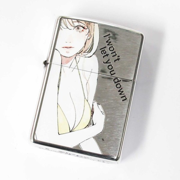 Photo1: Zippo Sexy Moe Girl Woman Oxidized Silver Plating Etching Japan Limited Oil Lighter #2 (1)