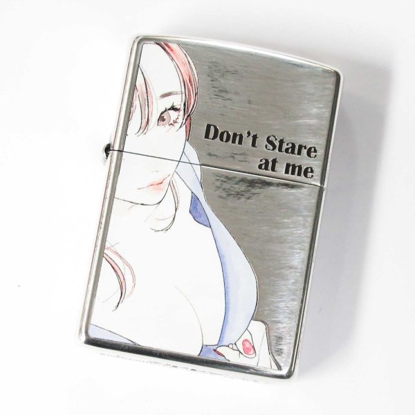 Photo1: Zippo Sexy Moe Girl Woman Oxidized Silver Plating Etching Japan Limited Oil Lighter #1 (1)