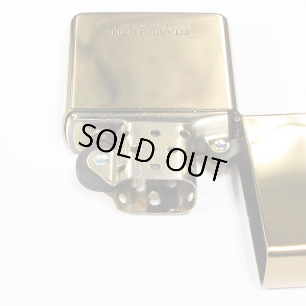 Photo3: Zippo Armor Case Gold Titanium Coating 2-sides Etching Gold Tank Japan Limited Oil Lighter (3)