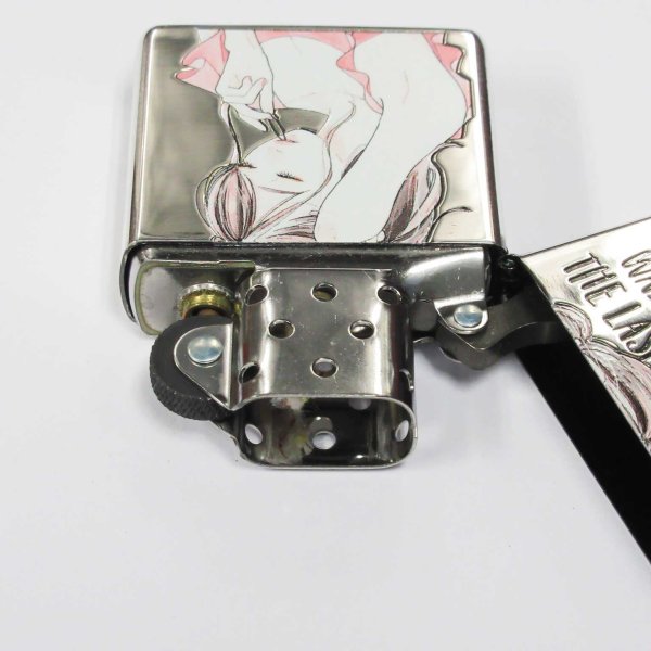 Photo3: Zippo Sexy Moe Girl Woman Oxidized Silver Plating Etching Japan Limited Oil Lighter #3 (3)