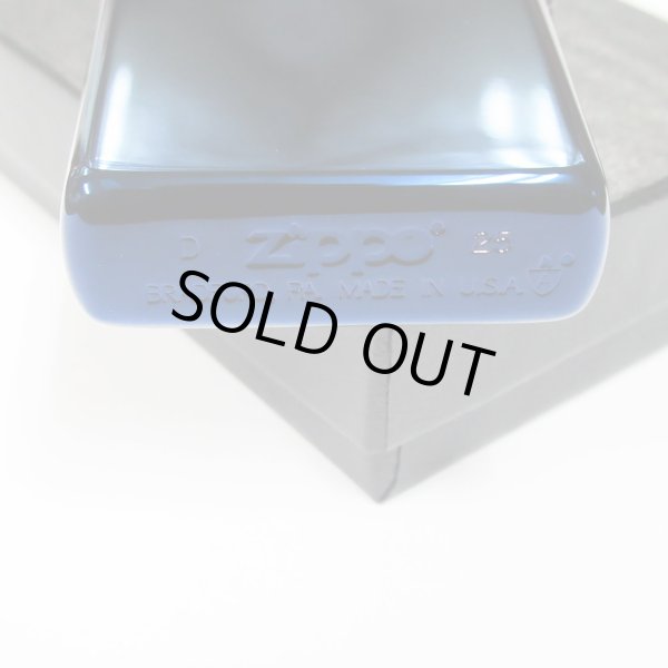 Photo5: Zippo Armor Case Blue Titanium Coating 2-sides Etching Japan Limited Oil Lighter (5)