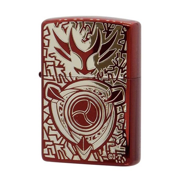 Photo2: Zippo Kamen Rider Agito Shineing Form Ion Red Plating Etching Japanese Hero Japan Limited Oil Lighter (2)