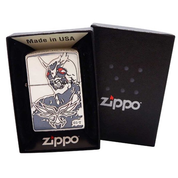 Photo6: Zippo Kamen Rider Agito Anther Agito Oxidized Silver Plating Etching Japanese Hero Japan Limited Oil Lighter (6)