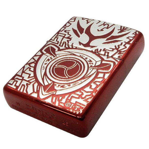 Photo3: Zippo Kamen Rider Agito Shineing Form Ion Red Plating Etching Japanese Hero Japan Limited Oil Lighter (3)