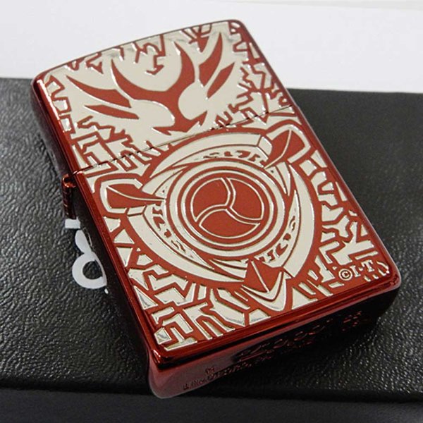 Photo5: Zippo Kamen Rider Agito Shineing Form Ion Red Plating Etching Japanese Hero Japan Limited Oil Lighter (5)