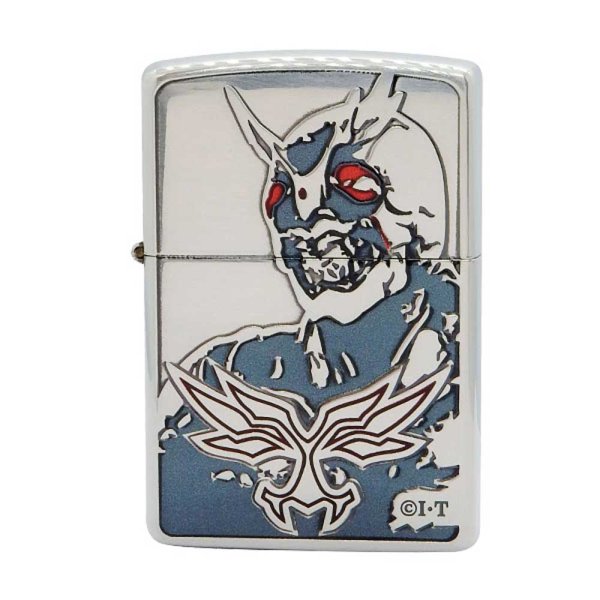 Photo1: Zippo Kamen Rider Agito Anther Agito Oxidized Silver Plating Etching Japanese Hero Japan Limited Oil Lighter (1)