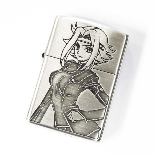 Photo1: Zippo CODE GEASS Lelouch of the Rebellion Kallen Oxidized Silver Both Sides Etching Japan Limited Japanese Anime Oil Lighter (1)