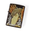 Photo1: Zippo Real Gold Plating Carp Japanese Makie Wagara Gold Tank Japan Limited Oil Lighter (1)