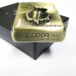 Photo4: Outlet Vintage Zippo 3D Bullet Metal 2003 Oxidized Brass Plating Etching Japan Limited Oil Lighter (4)