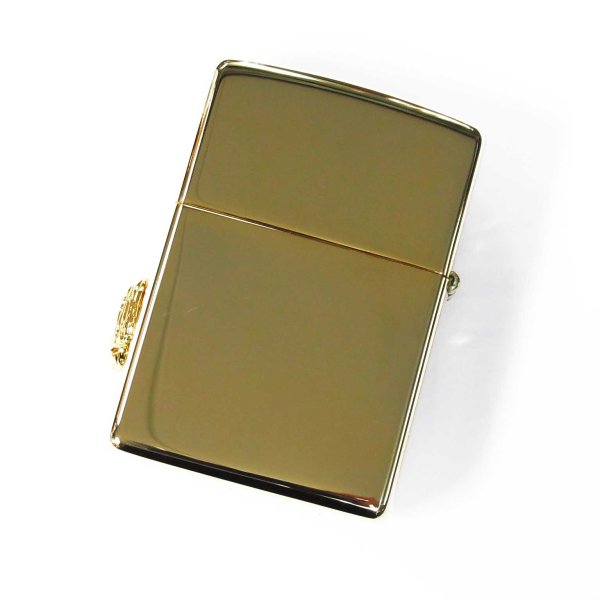 Photo2: Zippo Winning Whinny Atlantic Blue Horse Metal Gold Plating Gold Tank Japan Limited Oil Lighter (2)