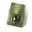 Photo1: Outlet Vintage Zippo 3D Bullet Metal 2003 Oxidized Brass Plating Etching Japan Limited Oil Lighter (1)