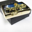 Photo4: Zippo Winning Whinny Atlantic Blue Horse Metal Gold Plating Gold Tank Japan Limited Oil Lighter (4)