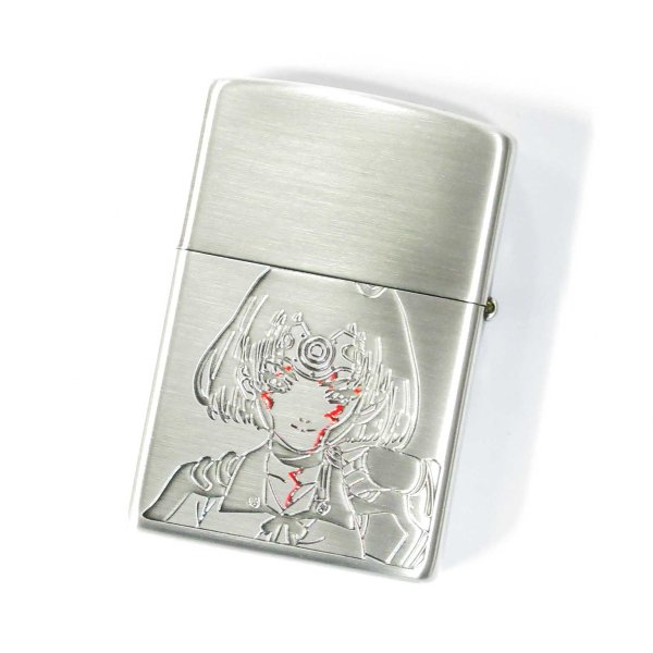 Photo2: Zippo Kabaneri of the Iron Fortress 10th Anniversary Mumei Oxidized Silver Plating Both Sides Etching Japan Limited Oil Lighter (2)