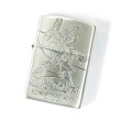 Photo1: Zippo Kabaneri of the Iron Fortress 10th Anniversary Mumei Oxidized Silver Plating Both Sides Etching Japan Limited Oil Lighter (1)