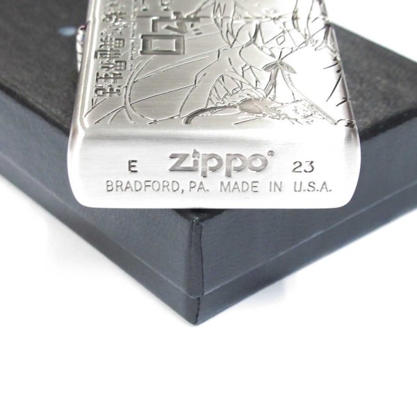 Photo5: Zippo Re:ZERO Starting Life in Another World Emilia Oxidized Silver Plating 3-Sides Etching Japan Limited Oil Lighter (5)