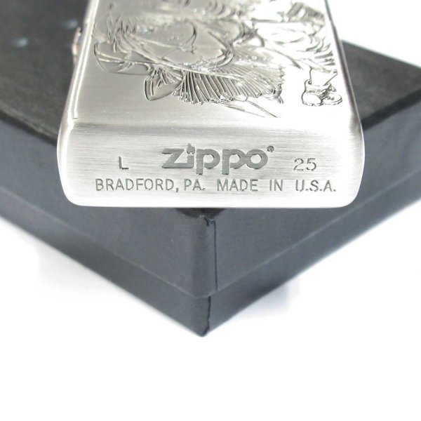Photo4: Zippo Jormungand 20th Anniversary Koko Jonah Oxidized Silver Plating Both Sides Etching Japan Limited Oil Lighter (4)