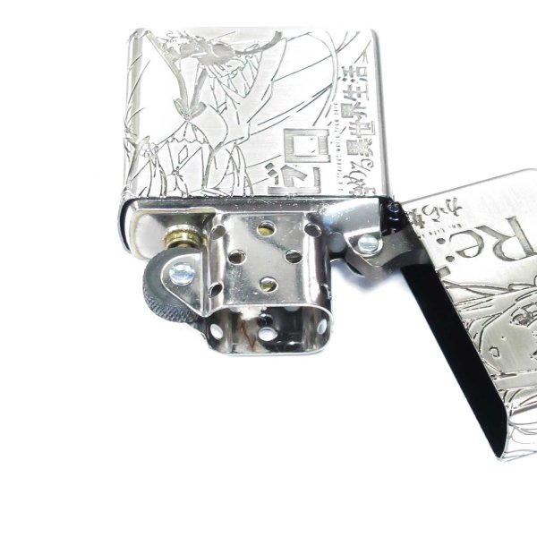 Photo3: Zippo Re:ZERO Starting Life in Another World Emilia Oxidized Silver Plating 3-Sides Etching Japan Limited Oil Lighter (3)