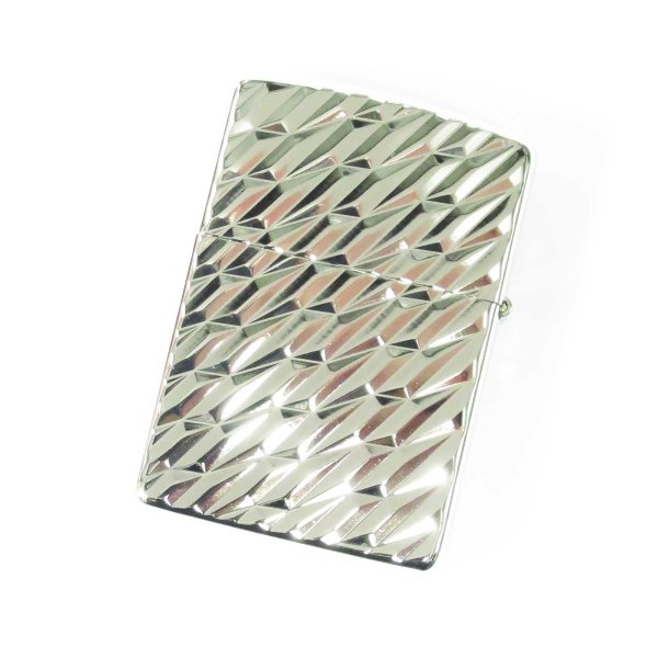 Photo2: Zippo Armor Case Dragon Octagon Metal White Nickel Plating Japan Limited Oil Lighter (2)