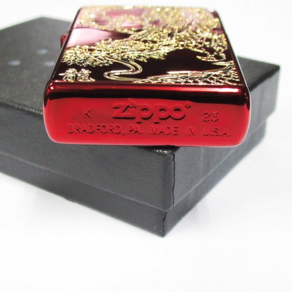 Photo4: Zippo Rampage Dragon Kanji Etching Gold Red Ion Coating Japan Limited Oil Lighter (4)