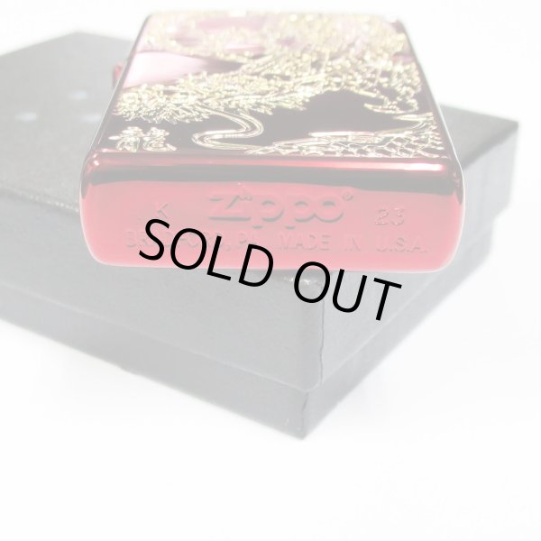 Photo4: Zippo Rampage Dragon Kanji Etching Gold Red Ion Coating Japan Limited Oil Lighter (4)