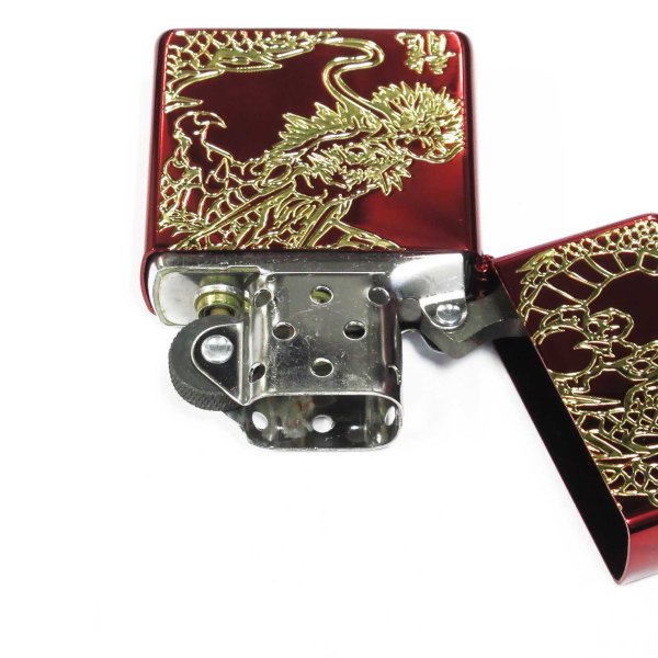 Photo3: Zippo Rampage Dragon Kanji Etching Gold Red Ion Coating Japan Limited Oil Lighter (3)