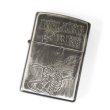 Photo1: Zippo Skull Killer Bee Etching Used Finish Silver Plating 2011 Japan Limited Oil Lighter (1)