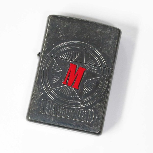 Photo1: Outlet Vintage Zippo Marlboro Etching Barrel Finish 2000 Japan Limited Oil Lighter (1)