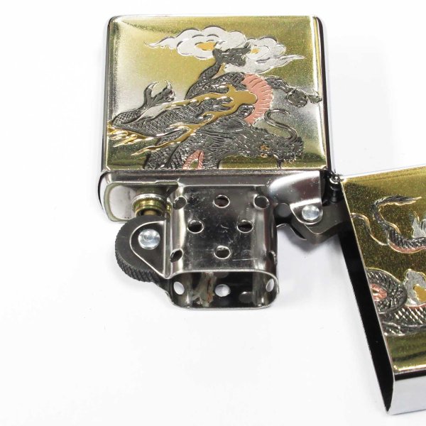 Photo3: Zippo Flying Cloud Dragon Electroforming Japan Limited Oil Lighter (3)