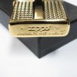 Photo6: Zippo Armor Case Diamond Cut Cross 4-sides Design Gold Plating Gold Tank Japan Limited Oil Lighter (6)
