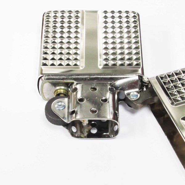 Photo3: Zippo Armor Case Diamond Cut Cross 4-sides Design Silver Plating Japan Limited Oil Lighter (3)