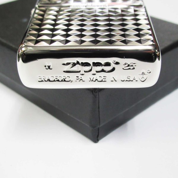 Photo4: Zippo Armor Case Both Sides Design Logo Etching Silver Plating Japan Limited Oil Lighter (4)