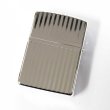 Photo2: Zippo Armor Case Stripe Both Sides Design Logo Etching Silver Plating Japan Limited Oil Lighter (2)