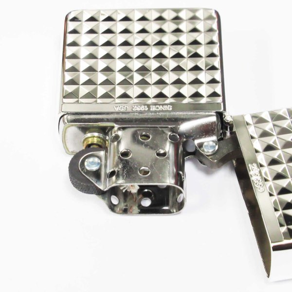 Photo3: Zippo Armor Case Both Sides Design Logo Etching Silver Plating Japan Limited Oil Lighter (3)
