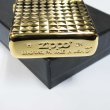 Photo6: Zippo Armor Case Diamond Cut 4-sides Design Gold Plating Gold Tank Japan Limited Oil Lighter (6)