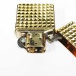Photo3: Zippo Armor Case Diamond Cut 4-sides Design Gold Plating Gold Tank Japan Limited Oil Lighter (3)