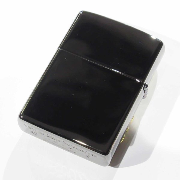 Photo2: Zippo Arabesque Cross Metal Black Nickel Gold Plating Japan Limited Oil Lighter (2)