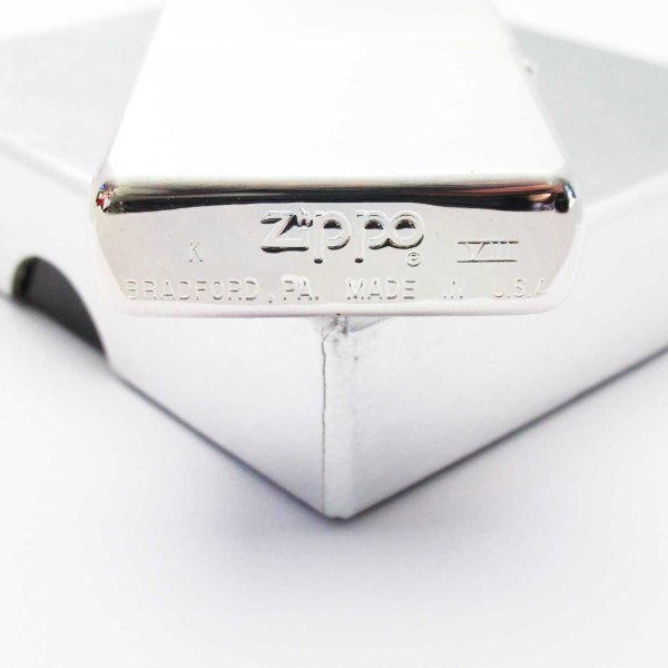 Photo4: Vintage Zippo Logo Design Etching Silver Plating Japan Limited 1992 Oil Lighter (4)