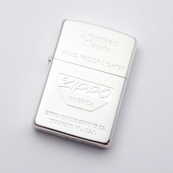 Photo1: Vintage Zippo Logo Design Etching Silver Plating Japan Limited 1992 Oil Lighter (1)