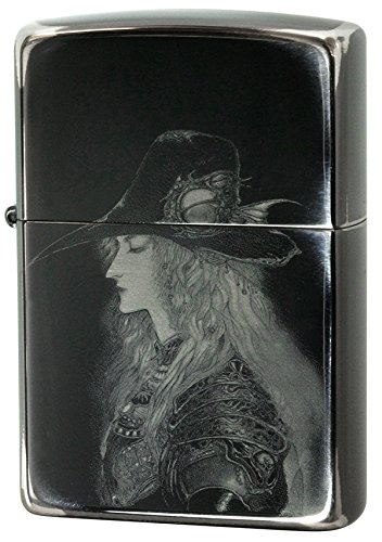 Zippo Vampire Hunter Amano Yoshitaka Collection No.02 Black Mirror Used Finish Japan Limited