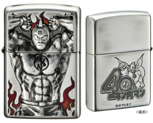 Zippo Kinnikuman Metal Oxidized Silver Etching Japan Limited Japanese Anime