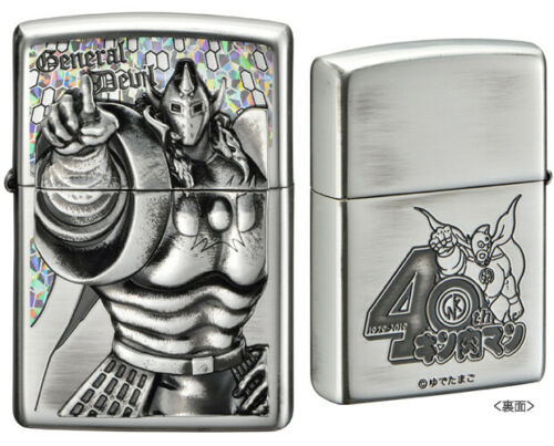 Zippo Akuma Shogun Metal Oxidized Silver Etching Kinnikuman Japan Limited Anime