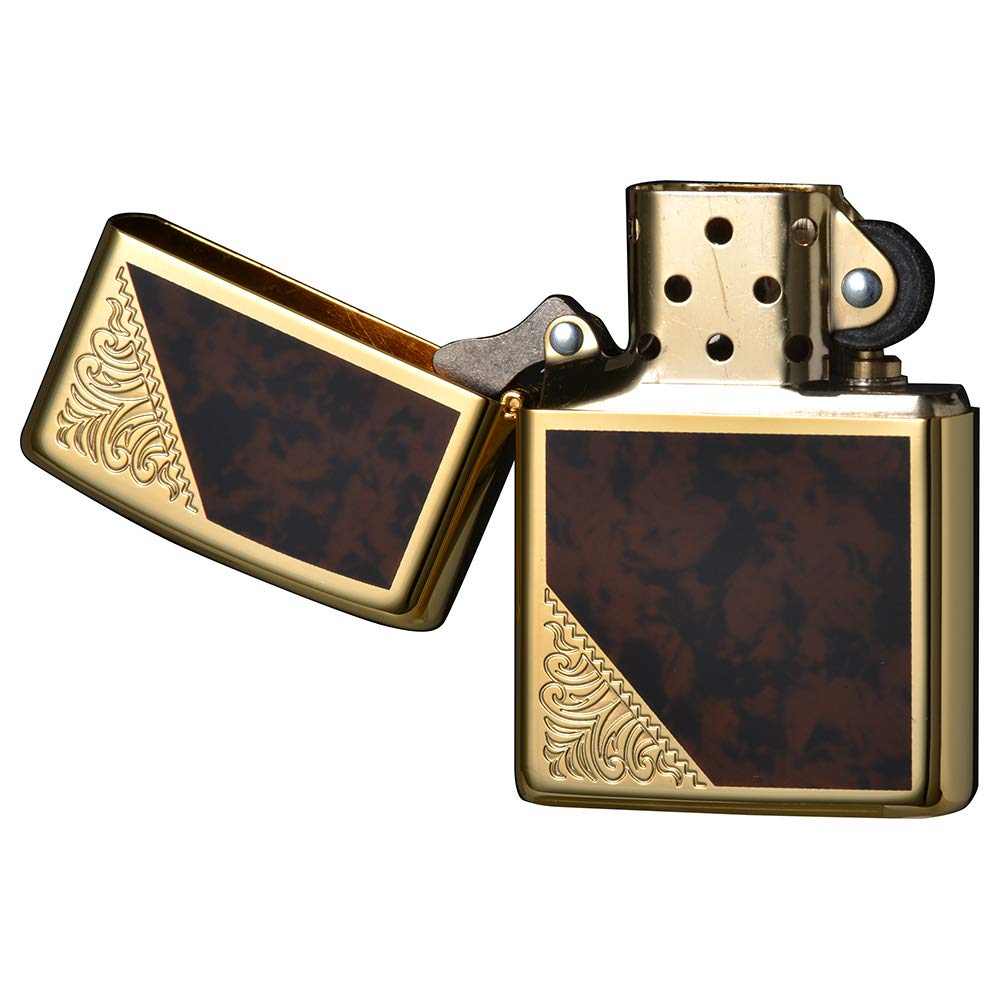 Zippo Venetian Design Both Sides Etching Gold Plating Japan Limited Oil  Lighter