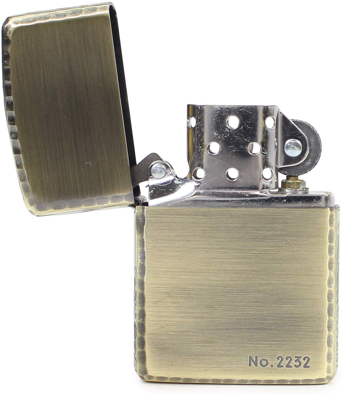 Zippo Armor Case Carp Limited Edition Antique Brass 3-sides Etching Japan  Limited Oil Lighter