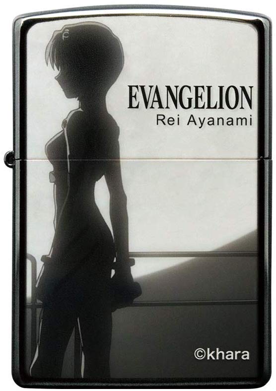 Zippo Rei Ayanami Moon Evangelion Eva Black Titanium Coating Japan Limited Oil Lighter