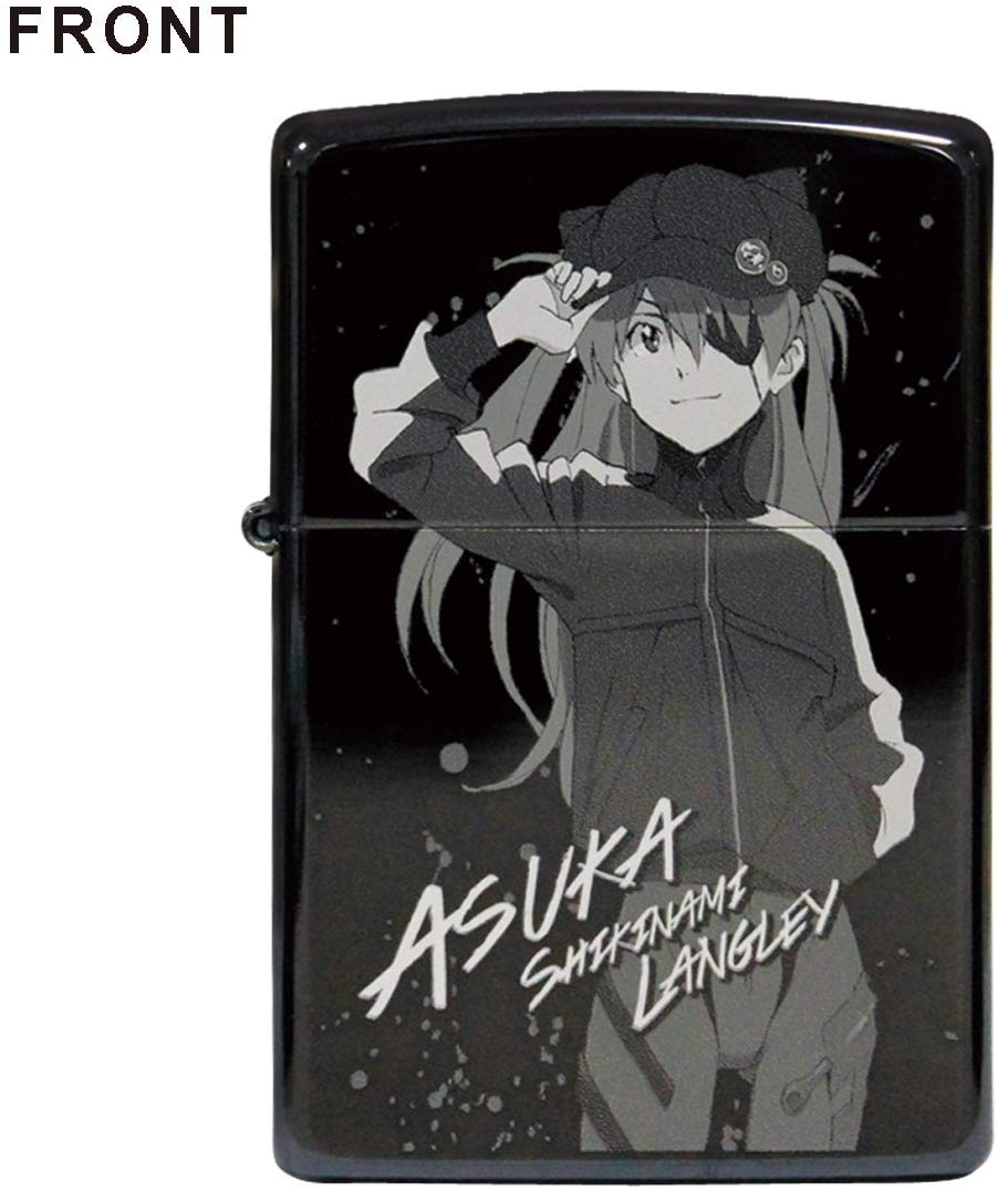 Zippo Evangelion EVA Asuka 改2号機γ Laser Engraving Black Japan Limited Oil Lighter