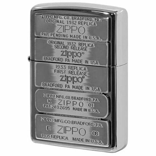 Zippo Replica 1932 1933 1941 1935 Bottom Code Metal Etching Nickel Japan  Limited Oil Lighter