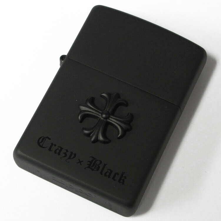 Zippo Gothic Cross Metal Matte Black Plating Japan Limited Oil Lighter