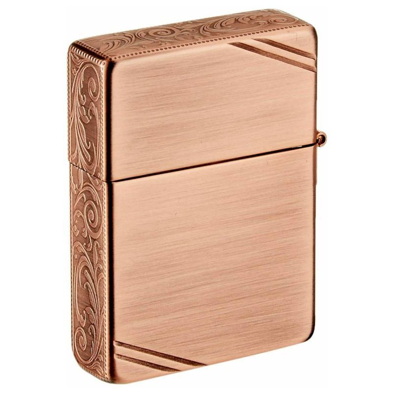 Zippo 1935 Replica Arabesque 5-sides Etching Oxidized Copper Plating Japan  Limited Oil Lighter