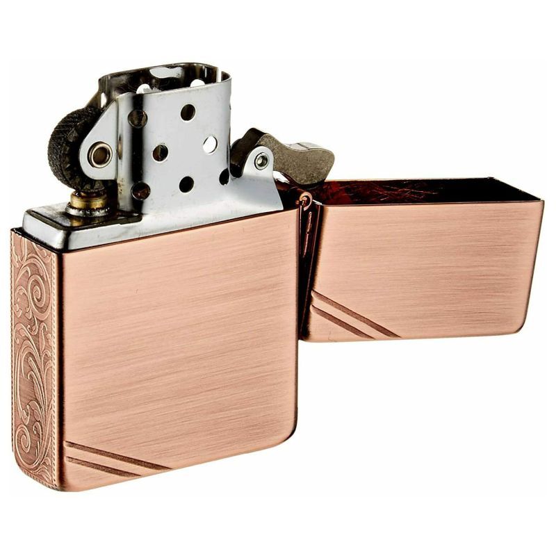 Zippo 1935 Replica Arabesque 5-sides Etching Oxidized Copper Plating Japan  Limited Oil Lighter