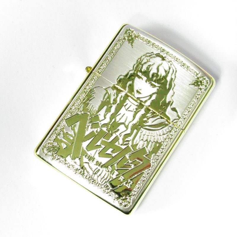 Zippo BERSERK Griffith Both Sides Etching Silver Gold